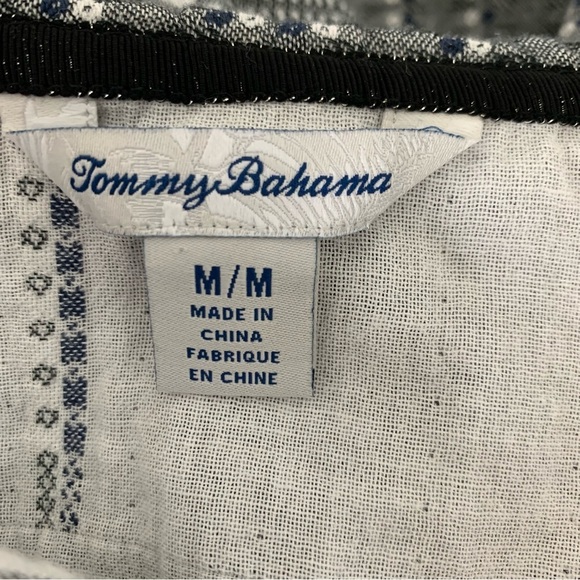 Tommy Bahama Cotton Pullover Hoodie Soutache Women’s M Beachy Baja Hood Coastal - Picture 5 of 17